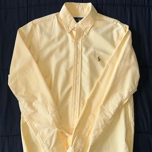 Ralph Lauren yellow long-sleeve oxford shirt